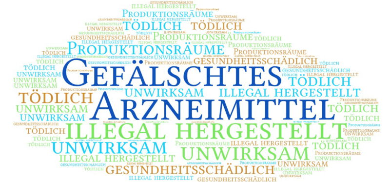 Gefälschte Arzneimittel – Arzneimittel, die widerrechtlich in Umlauf sind; es handelt sich um ein gefälschtes oder illegal hergestelltes medizinisches Produkt, das ein echtes Arzneimittel imitiert.