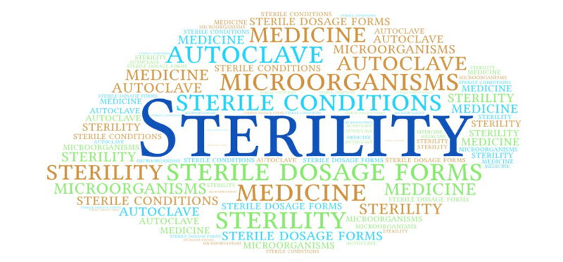 The concept of sterility is of importance in various fields such as medicine, pharmacy, food processing, microbiology and biology.