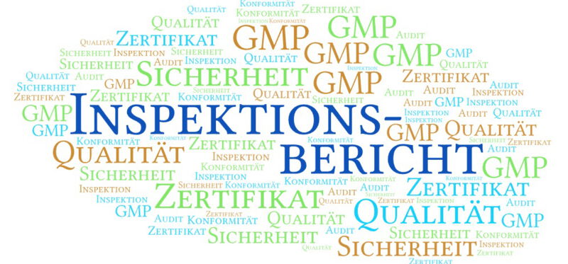 Inspektionsbericht bei GMP-Inspektionen