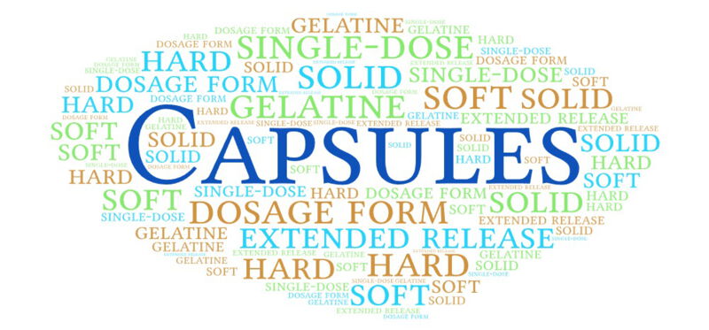 The capsule shell is usually made from gelatin. If it is important that the finished drug product be kosher or halal, certified bovine gelatin can be used instead of porcine gelatin.