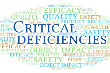 Critical deficiencies are considered the most serious type of violation and require immediate and appropriate corrective action.