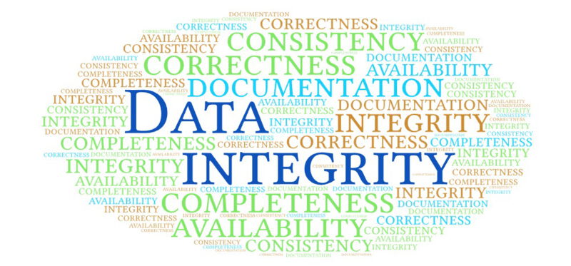 Among other things, data integrity means that the data must remain unchanged and be available for use and review at all times.