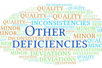 Other deficiencies in GMP inspections