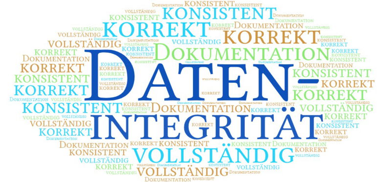 Datenintegrität bedeutet unter anderem, dass die Daten unverändert erhalten bleiben und zu jedem Zeitpunkt für die Nutzung und Überprüfung zur Verfügung stehen müssen.