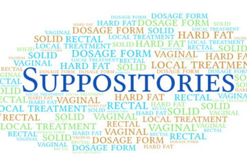 Suppositories are usually produced in a casting process. The active pharmaceutical ingredient is dissolved or dispersed into the molten base. This mixture is then poured into a mold and left to cool until the suppositories are solid.