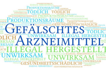 Gefälschte Arzneimittel – Arzneimittel, die widerrechtlich in Umlauf sind; es handelt sich um ein gefälschtes oder illegal hergestelltes medizinisches Produkt, das ein echtes Arzneimittel imitiert.
