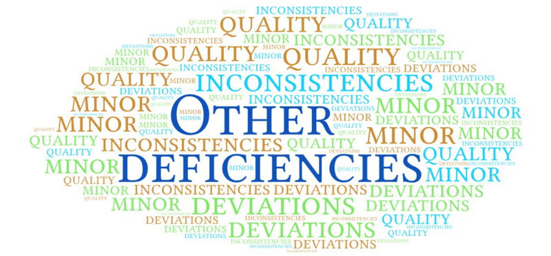 Other deficiencies in GMP inspections