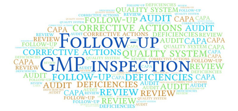 A follow-up GMP inspection is a control measure carried out by regulatory authorities.